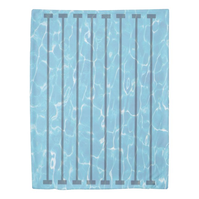 Swimmers Swim Team Swimming Pool Duvet Cover (Front)
