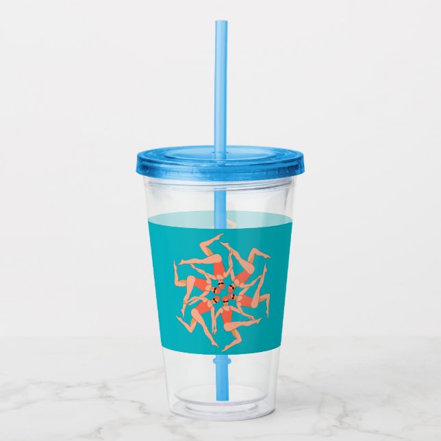 Swimmers - Synchronized Swimming   Acrylic Tumbler (Front)