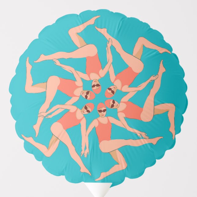 Swimmers - Synchronized Swimming  Balloon (Front)