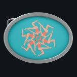 Swimmers - Synchronized Swimming  Belt Buckle<br><div class="desc">Artistic swimmers performing a synchronized choreographed routine. Swimmers - digital drawing. A gift for swimming lovers,  swimming team,  swimming coach ... </div>