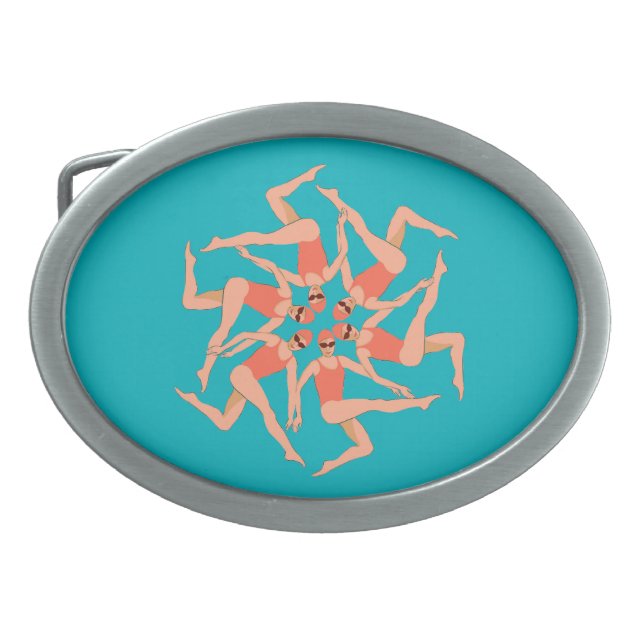 Swimmers - Synchronized Swimming  Belt Buckle (Front)
