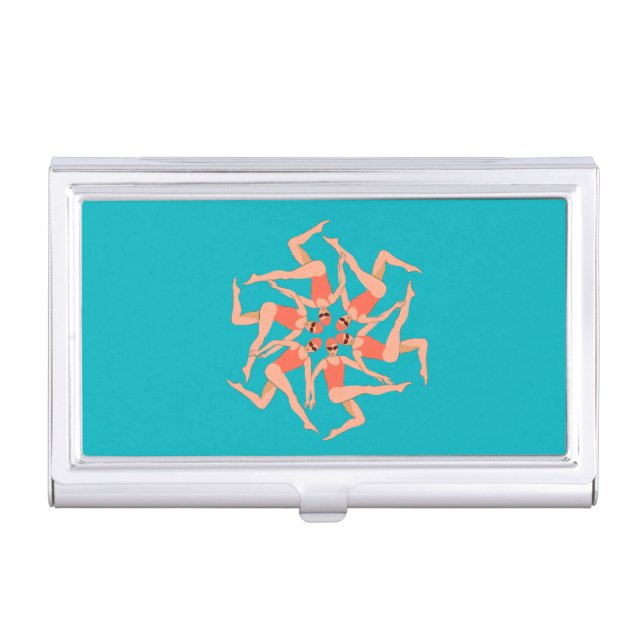 Swimmers - Synchronized Swimming  Business Card Case (Front)
