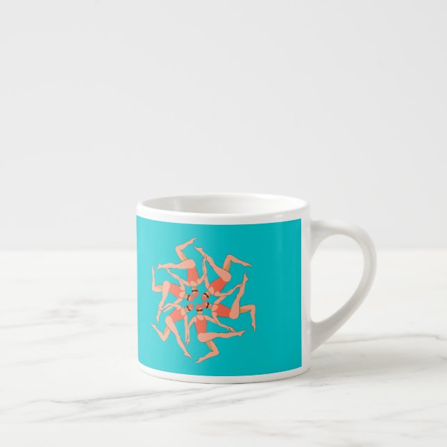 Swimmers - Synchronized Swimming Choreography  Espresso Cup (Right)