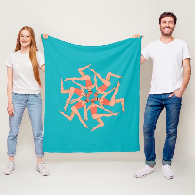 Swimmers - Synchronized Swimming Choreography  Fleece Blanket (In Situ)