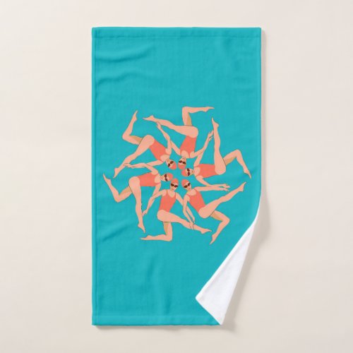 Swimmers _ Synchronized Swimming Choreography    Hand Towel