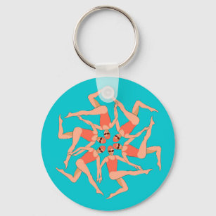 Swimmers - Synchronized Swimming Choreography   Keychain