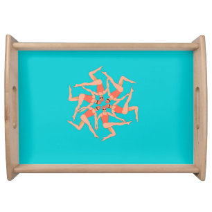 Swimmers - Synchronized Swimming Choreography Serving Tray