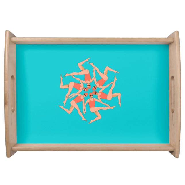 Swimmers - Synchronized Swimming Choreography   Serving Tray (Front)
