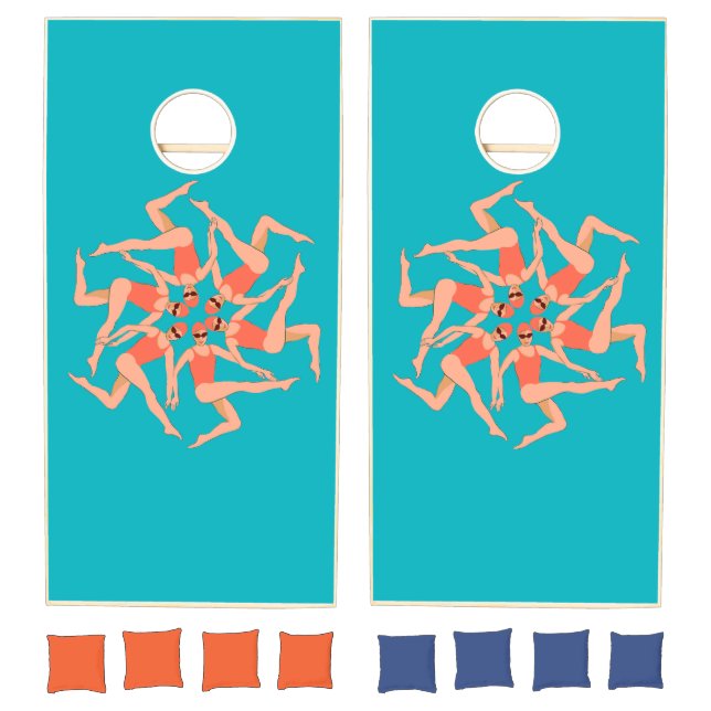 Swimmers - Synchronized Swimming  Cornhole Set (Set)