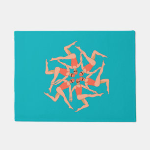 Swimmers - Synchronized Swimming Doormat