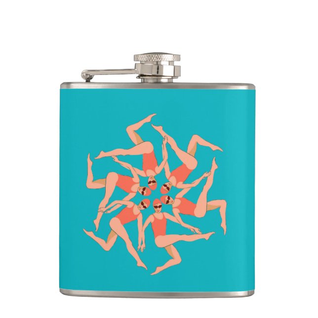 Swimmers - Synchronized Swimming   Flask (Front)