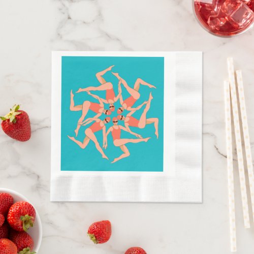 Swimmers _ Synchronized Swimming   Napkins