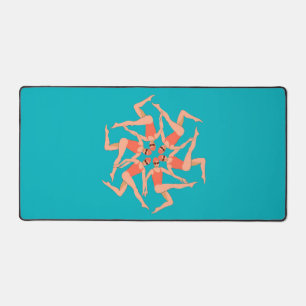 Swimmers - Synchronized Swimming Performance   Desk Mat