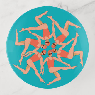Swimmers - Synchronized Swimming Performance   Trinket Tray