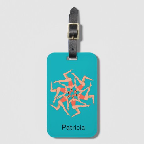 Swimmers _ Synchronized Swimming Personalized Luggage Tag