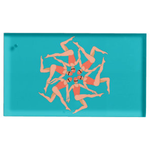 Swimmers - Synchronized Swimming  Place Card Holder