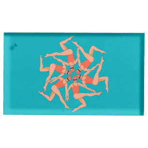 Swimmers - Synchronized Swimming  Place Card Holder