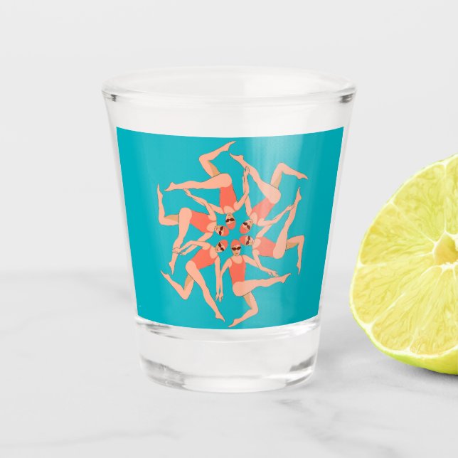 Swimmers - Synchronized Swimming   Shot Glass (Front)