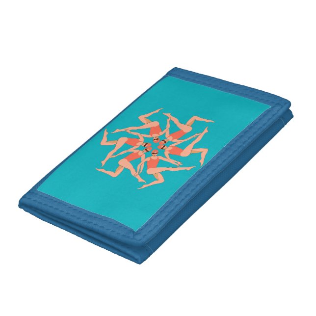 Swimmers - Synchronized Swimming   Trifold Wallet (Bottom)