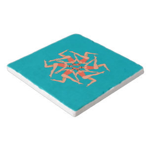 Swimmers - Synchronized Swimming  Trivet