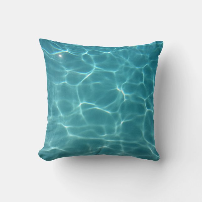 Swimmer's Throw Pillow (Front)