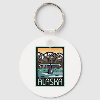 Swimmin' in Alaska Keychain