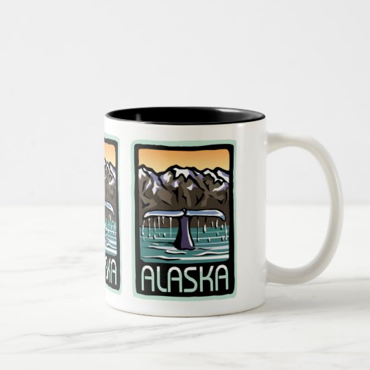 Swimmin' in Alaska Two-Tone Coffee Mug