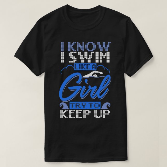 Swimming 4 T-Shirt (Design Front)