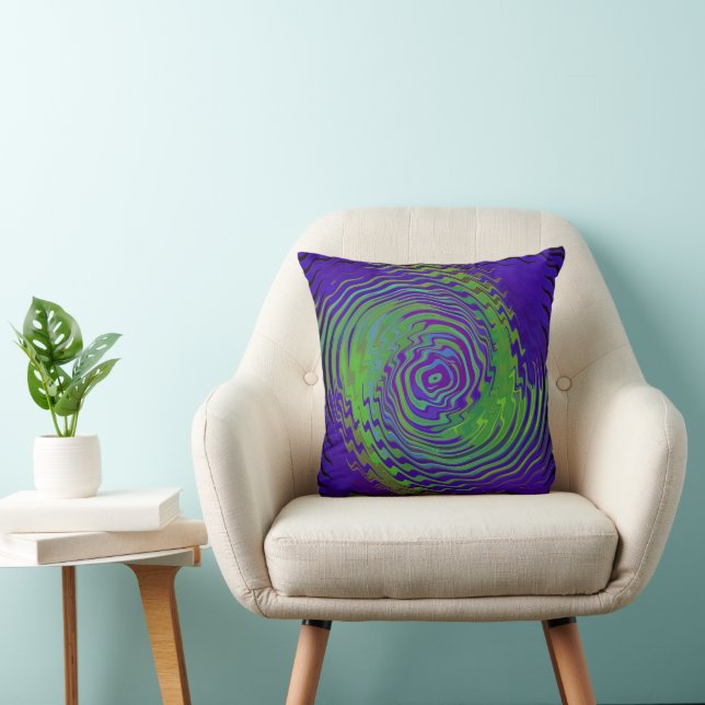 Swimming alien.... throw pillow (Chair)