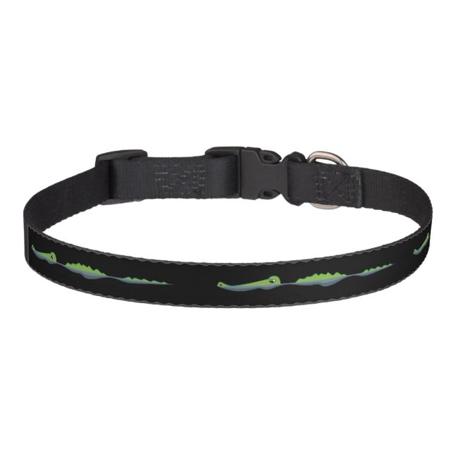 Swimming Alligator Pet Collar (Front)