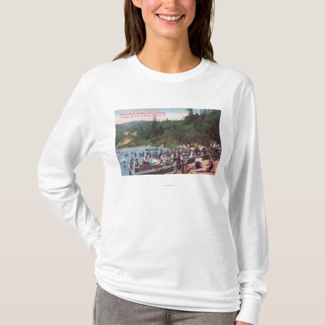 Swimming and Boating on the Russian River T-Shirt (Front)