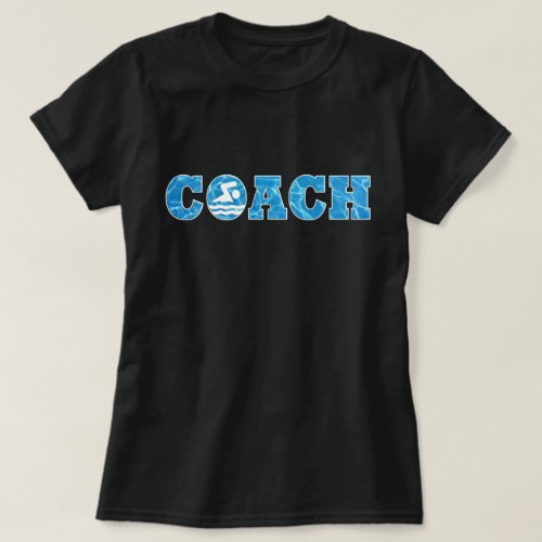 Swimming and Diving Swim Coach Pool Water T_Shirt