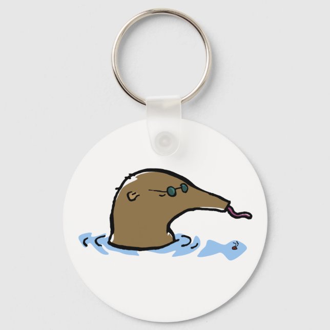 swimming anteater keychain (Front)
