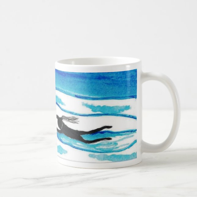 Swimming around the mug.Water & Sky Coffee Mug (Right)