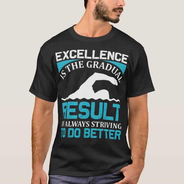 Swimming  athlete funny gym  T-Shirt (Front)