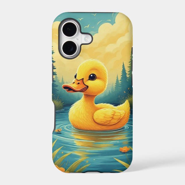 Swimming Baby Duck Case-Mate iPhone Case (Back)