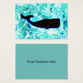 swimming black whale blue (Front & Back)