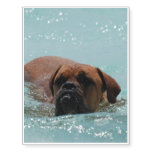 Swimming Bordeaux Temporary Tattoos