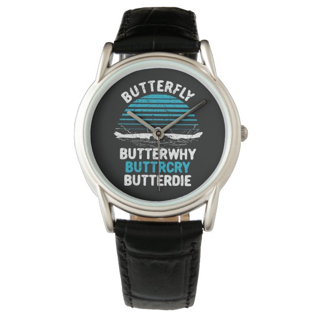 Swimming - Butterfly Butterwhy Watch (Front)