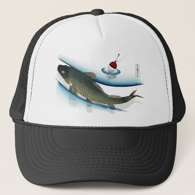 Swimming Carp Trucker Hat (Front)
