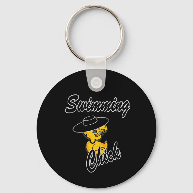 Swimming Chick #4 Keychain (Front)