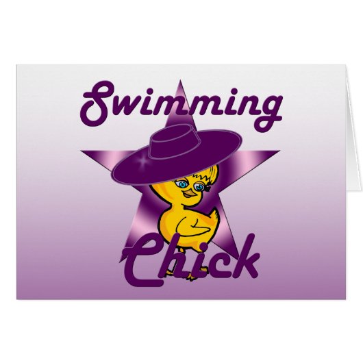 Swimming Chick #9 Cards (Front Horizontal)