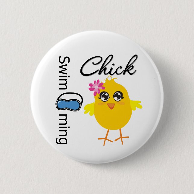 Swimming Chick Button (Front)