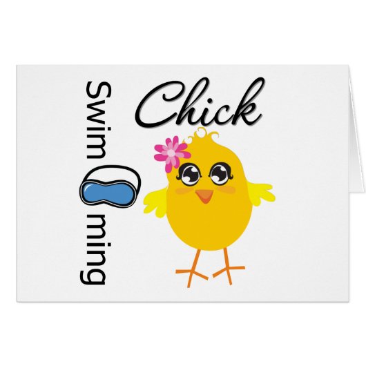 Swimming Chick Cards (Front Horizontal)