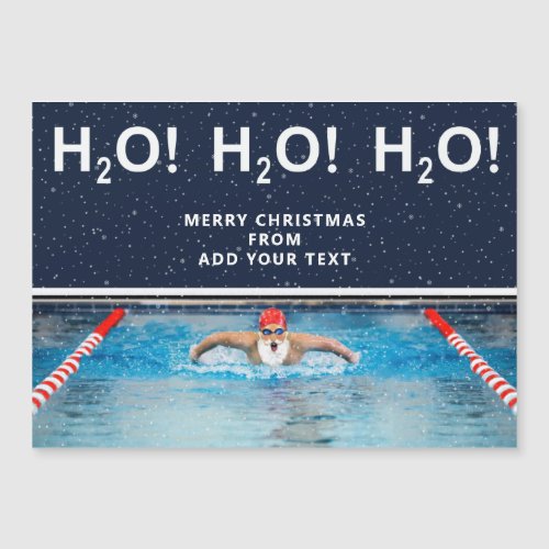 Swimming Christmas Holiday Gift Card