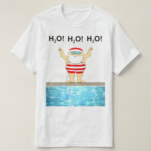 Swimming Christmas Swimmer T_Shirt