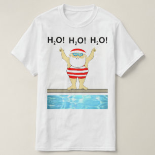 Swimming Christmas Swimmer T-Shirt