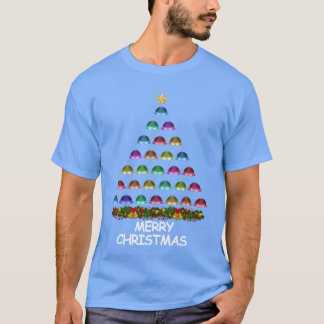 Swimming Christmasree Merry Christmas friends T-Shirt
