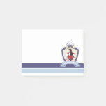 Swimming Club Crest Cute Cartoon Penguin Kids Name Post-it Notes