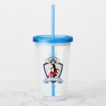 Swimming Club Crest Cute Penguin Kids Pool Party Acrylic Tumbler